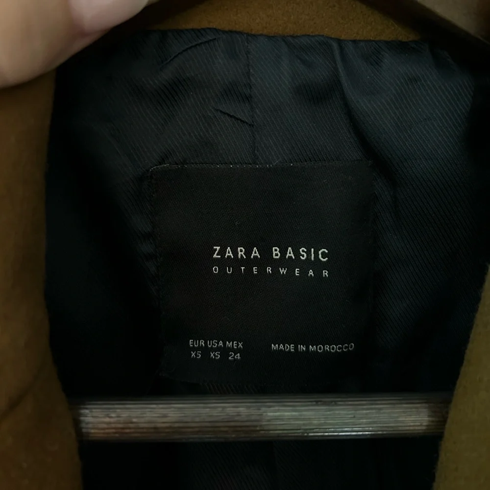 Zara Basic Camel Wool coat XS - Picture 4 of 10